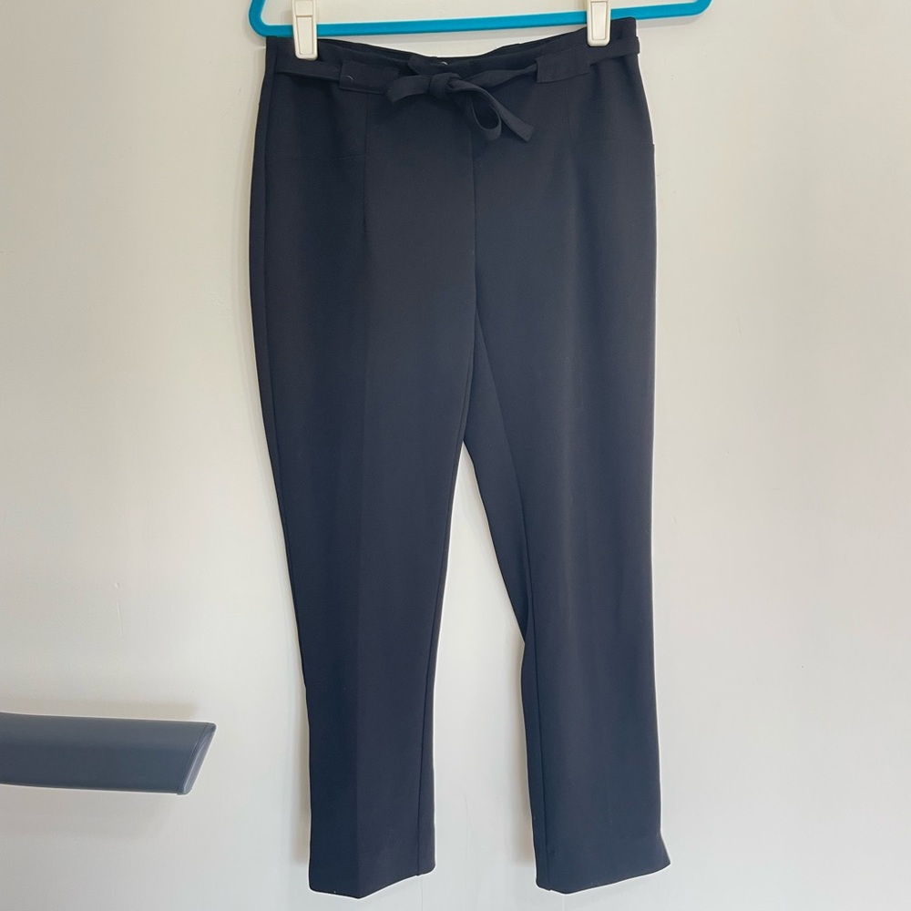 Black Pleats Please Issey Miyake Polyester Trousers size 3